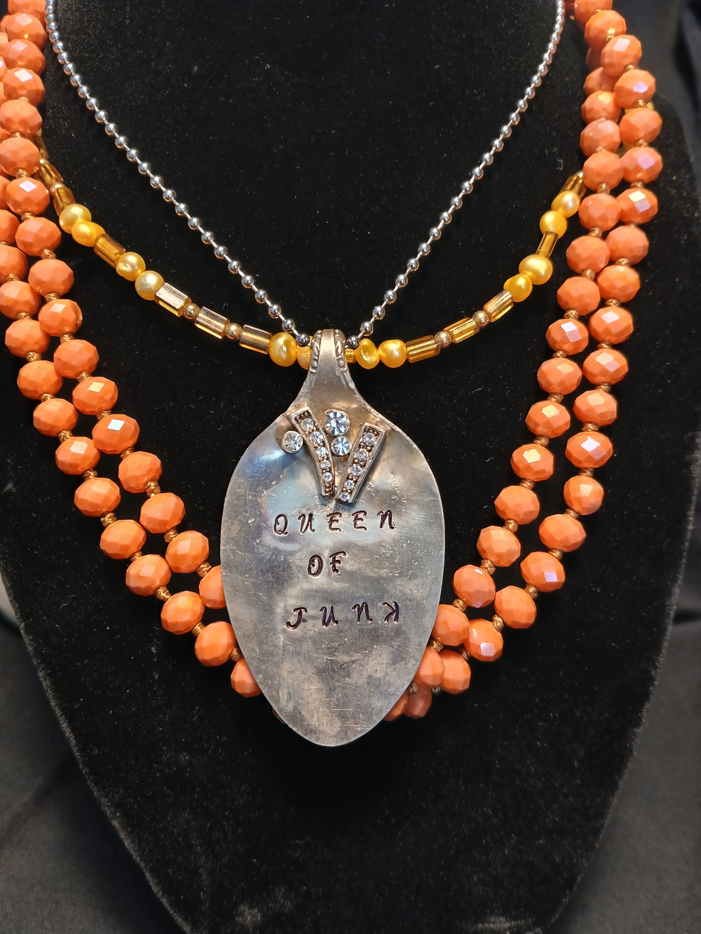 Queen of Junk Spoon Pendant Necklace